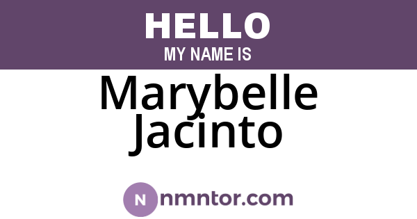 Marybelle Jacinto