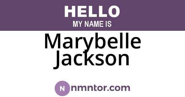 Marybelle Jackson