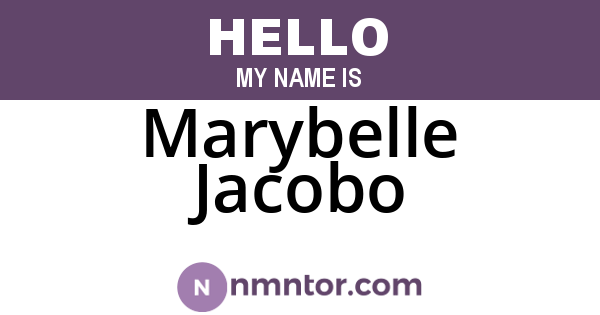 Marybelle Jacobo