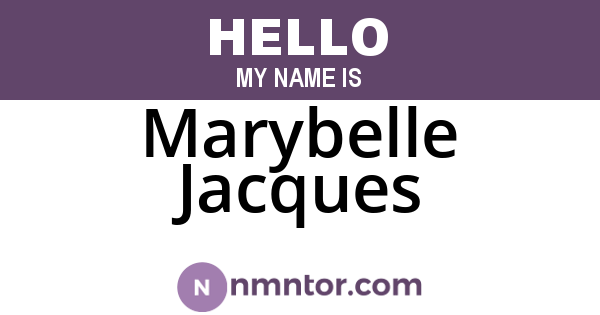 Marybelle Jacques