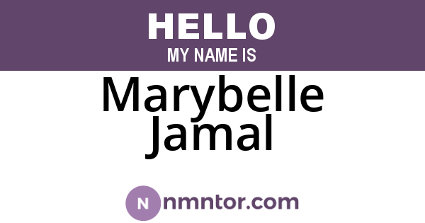 Marybelle Jamal