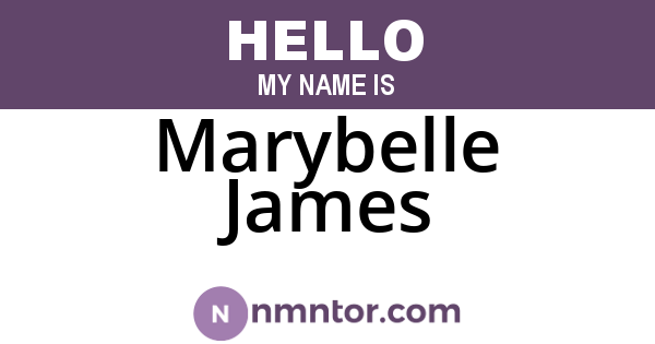Marybelle James