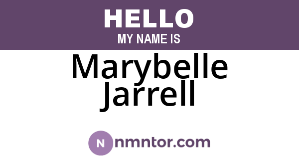 Marybelle Jarrell