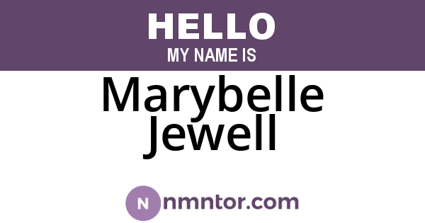 Marybelle Jewell