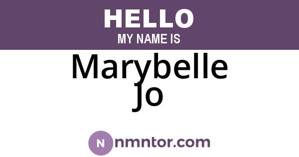 Marybelle Jo