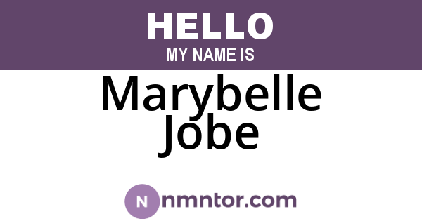 Marybelle Jobe