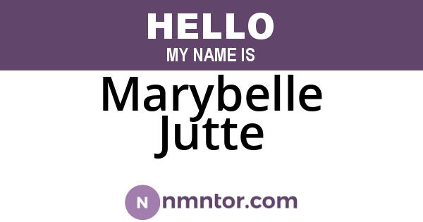 Marybelle Jutte