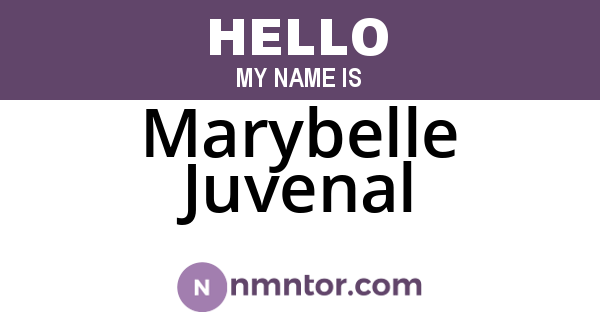 Marybelle Juvenal