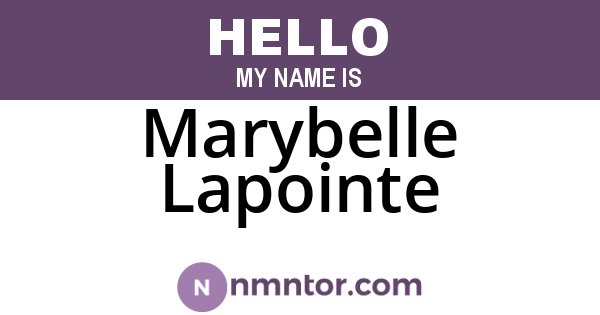 Marybelle Lapointe