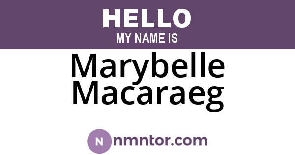 Marybelle Macaraeg