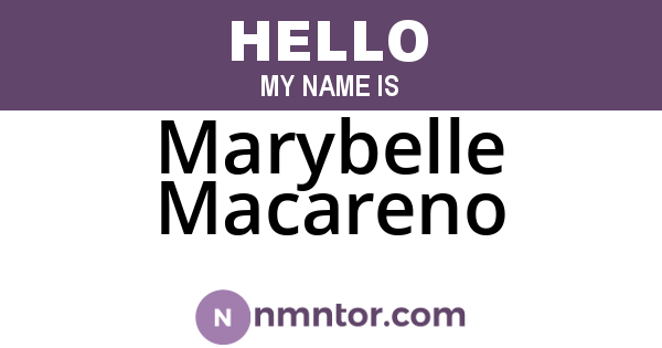 Marybelle Macareno