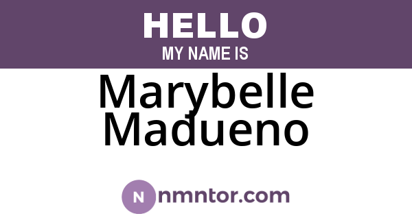 Marybelle Madueno
