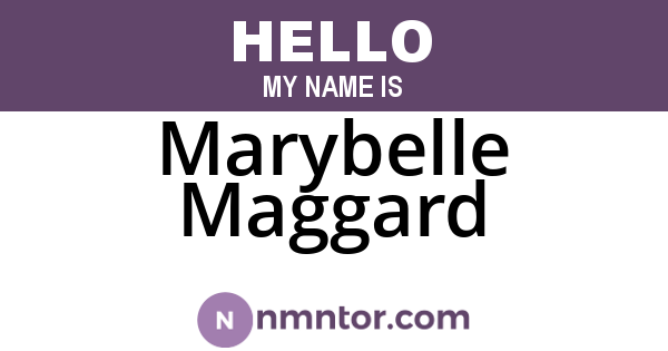 Marybelle Maggard