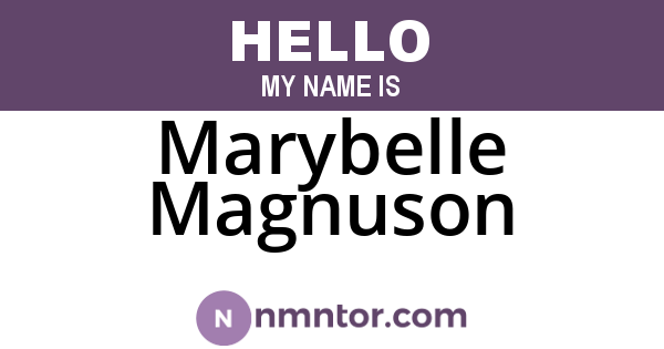 Marybelle Magnuson