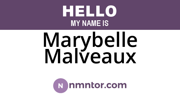 Marybelle Malveaux