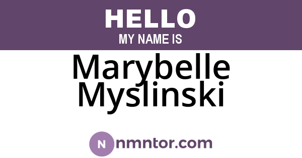 Marybelle Myslinski
