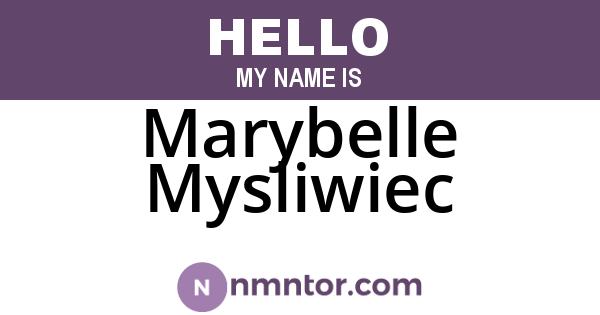 Marybelle Mysliwiec