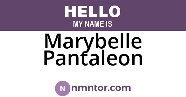 Marybelle Pantaleon