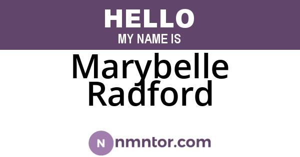 Marybelle Radford