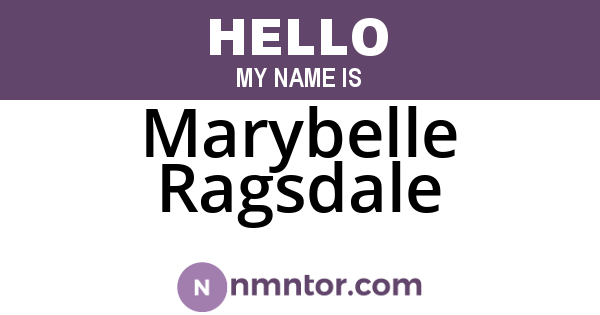 Marybelle Ragsdale