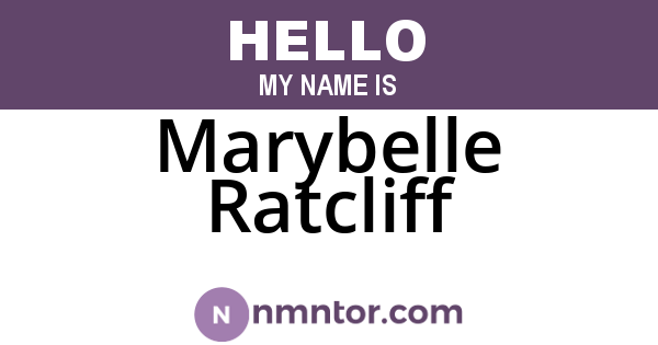 Marybelle Ratcliff
