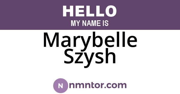 Marybelle Szysh