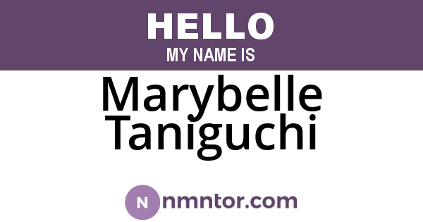 Marybelle Taniguchi