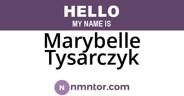 Marybelle Tysarczyk