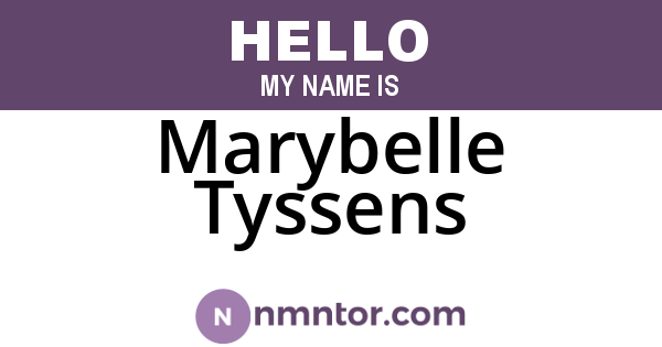 Marybelle Tyssens