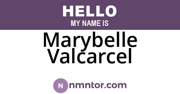 Marybelle Valcarcel