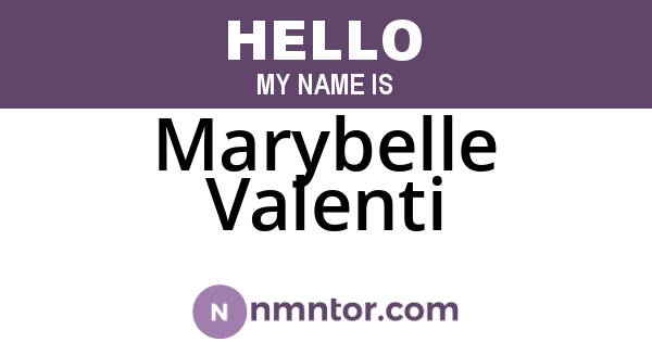 Marybelle Valenti