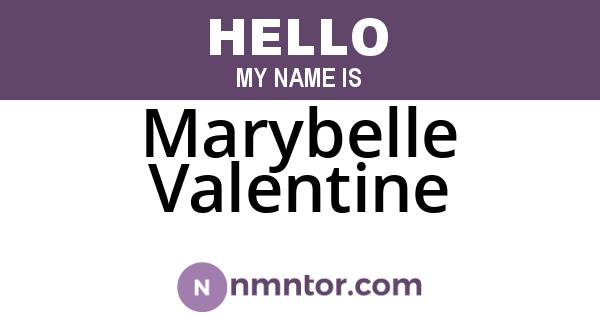Marybelle Valentine