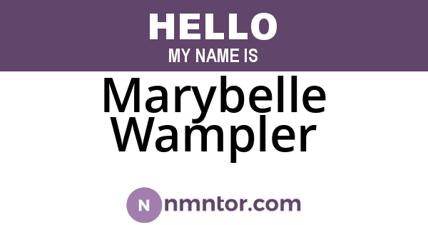 Marybelle Wampler