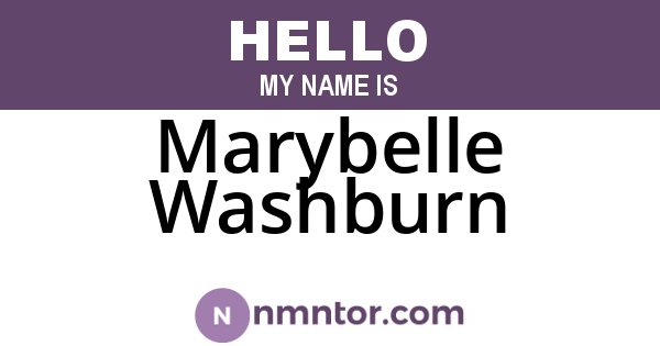 Marybelle Washburn