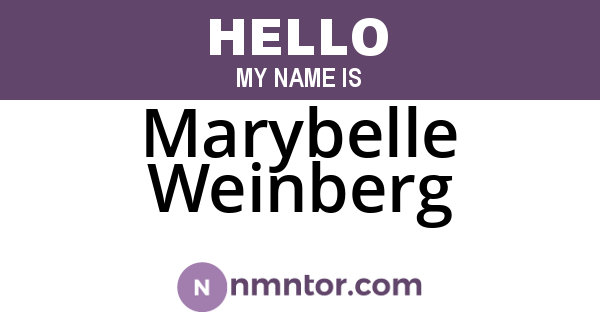 Marybelle Weinberg
