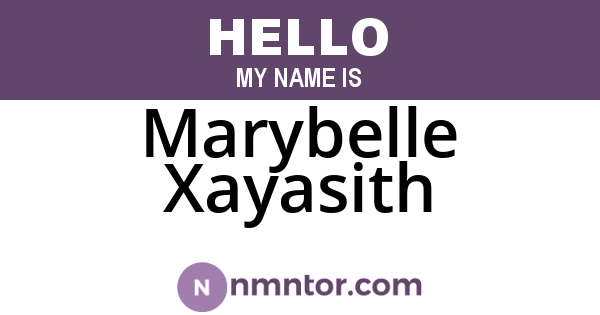 Marybelle Xayasith