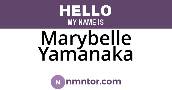 Marybelle Yamanaka