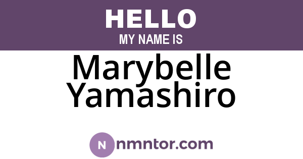 Marybelle Yamashiro