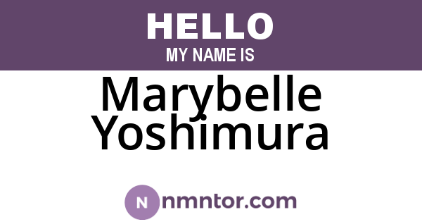 Marybelle Yoshimura