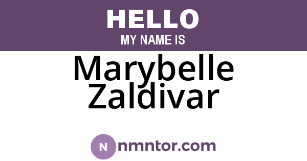 Marybelle Zaldivar