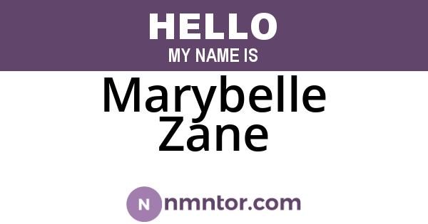Marybelle Zane