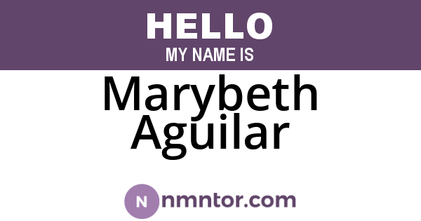 Marybeth Aguilar