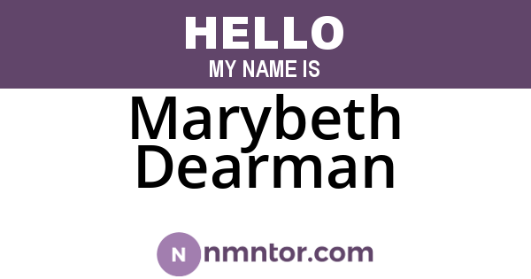 Marybeth Dearman