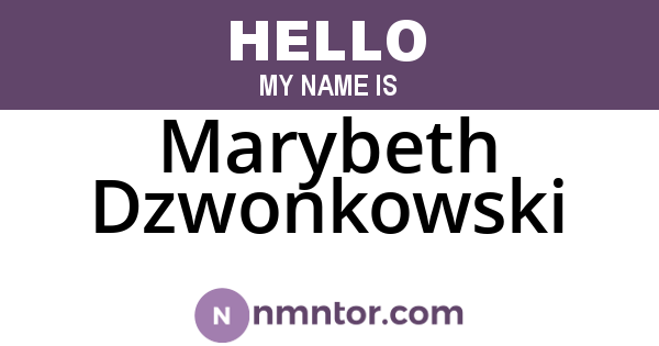 Marybeth Dzwonkowski