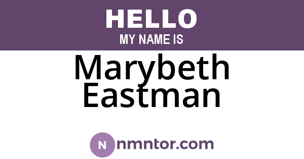 Marybeth Eastman