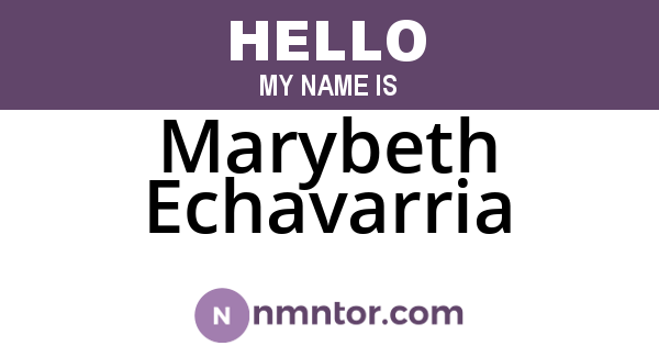 Marybeth Echavarria
