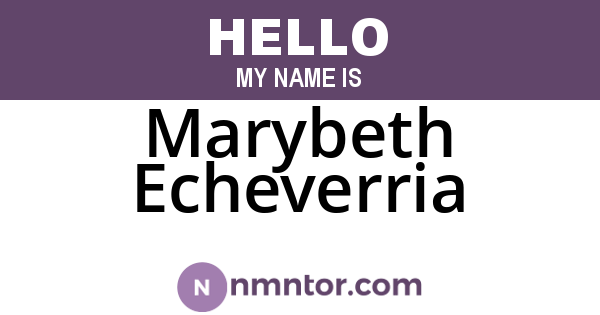 Marybeth Echeverria