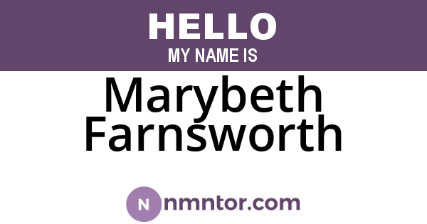 Marybeth Farnsworth