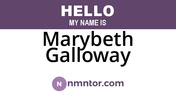 Marybeth Galloway