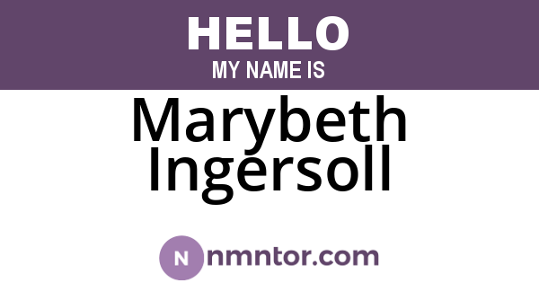 Marybeth Ingersoll